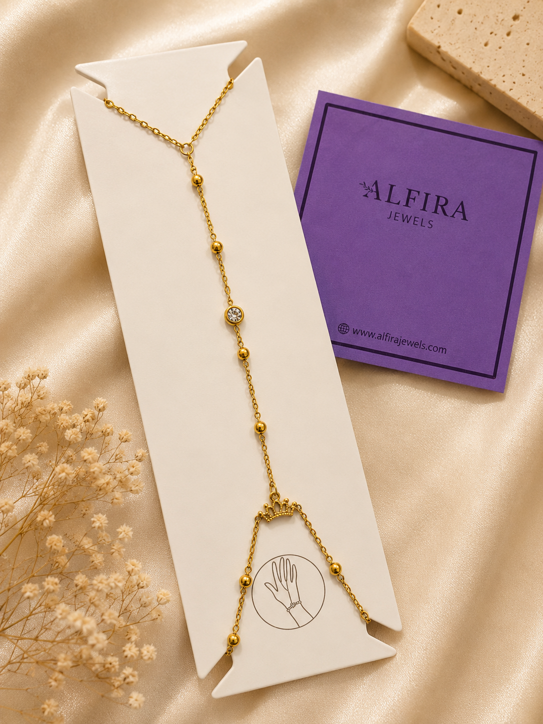 Gold Hand Chain Bracelet