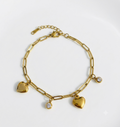 Luxe Heart & Crystal Bracelet