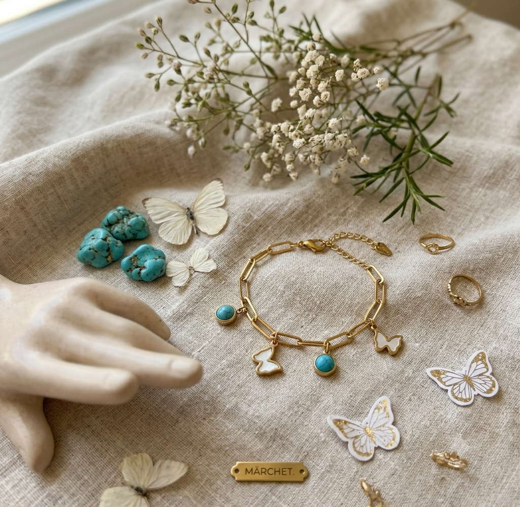Aesthetic Butterfly Charm Bracelet