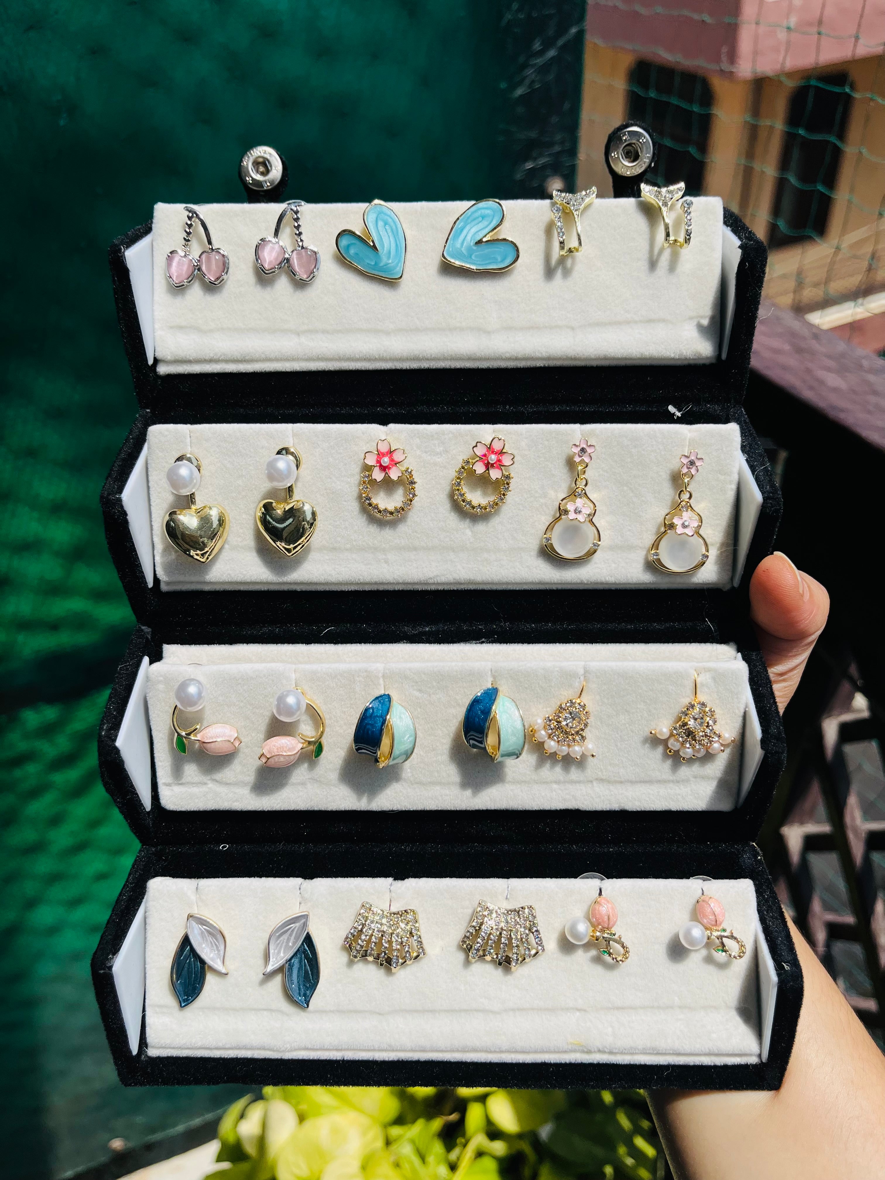 Luxury Multi-Slot Earring Organizer Box
