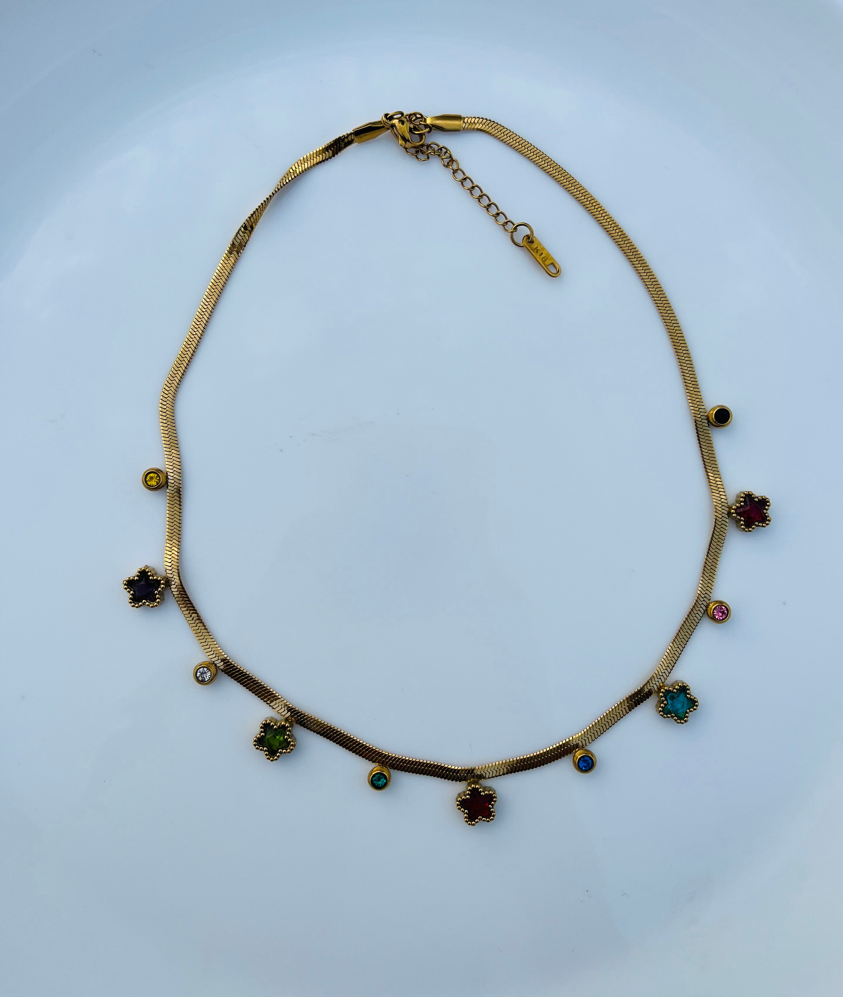 Mulitcolour stone charm pendent