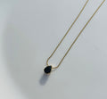 Dainty Black Gem Necklace