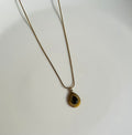 VIntage teardrop stone pendent