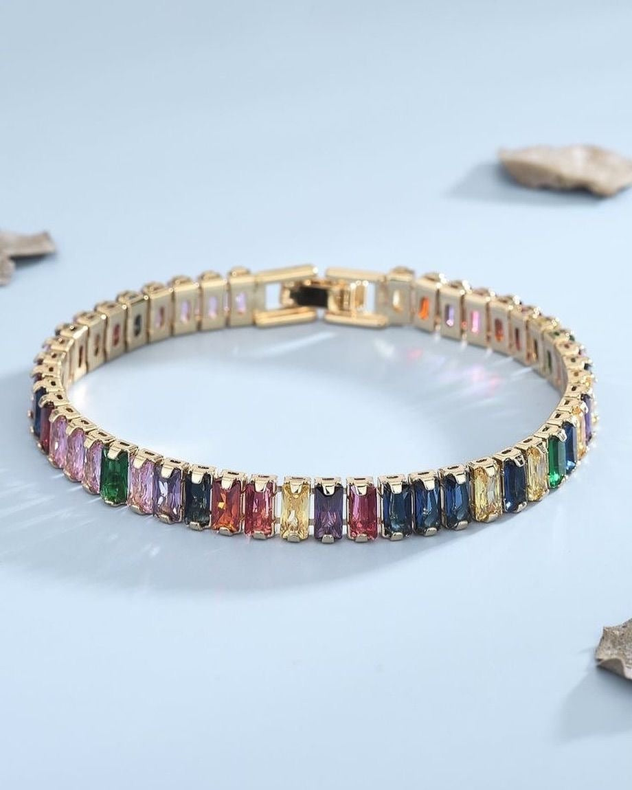 Multi-Colour Tennis Bracelet