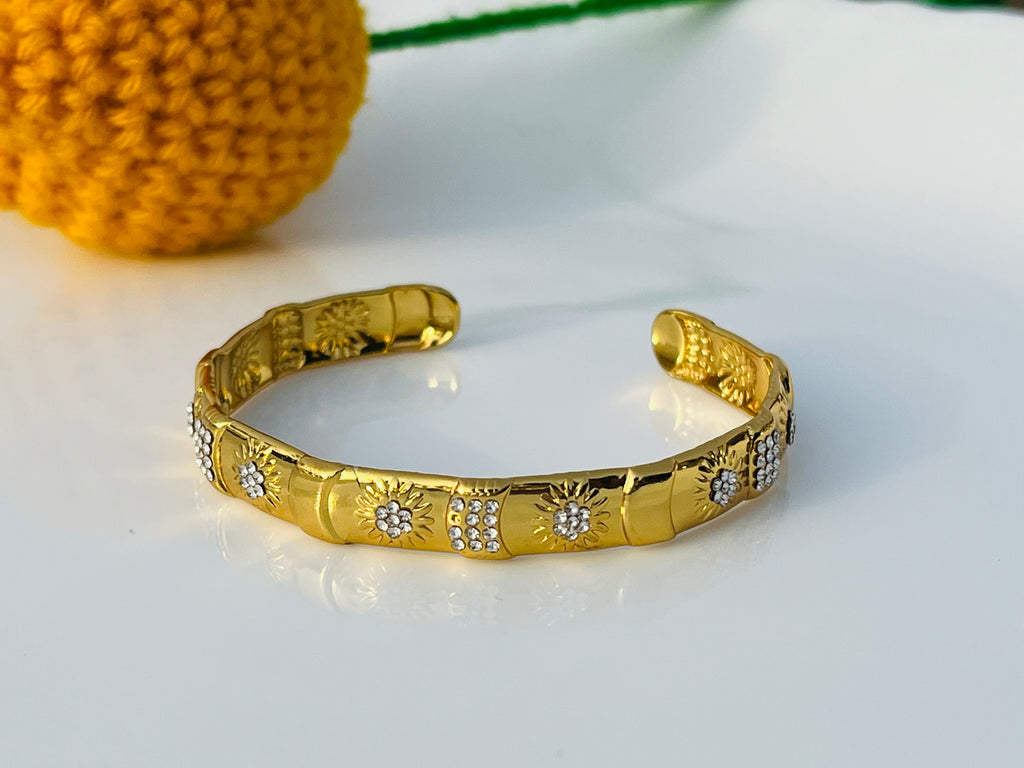 Celestial Gemstone Adjustable Bangle