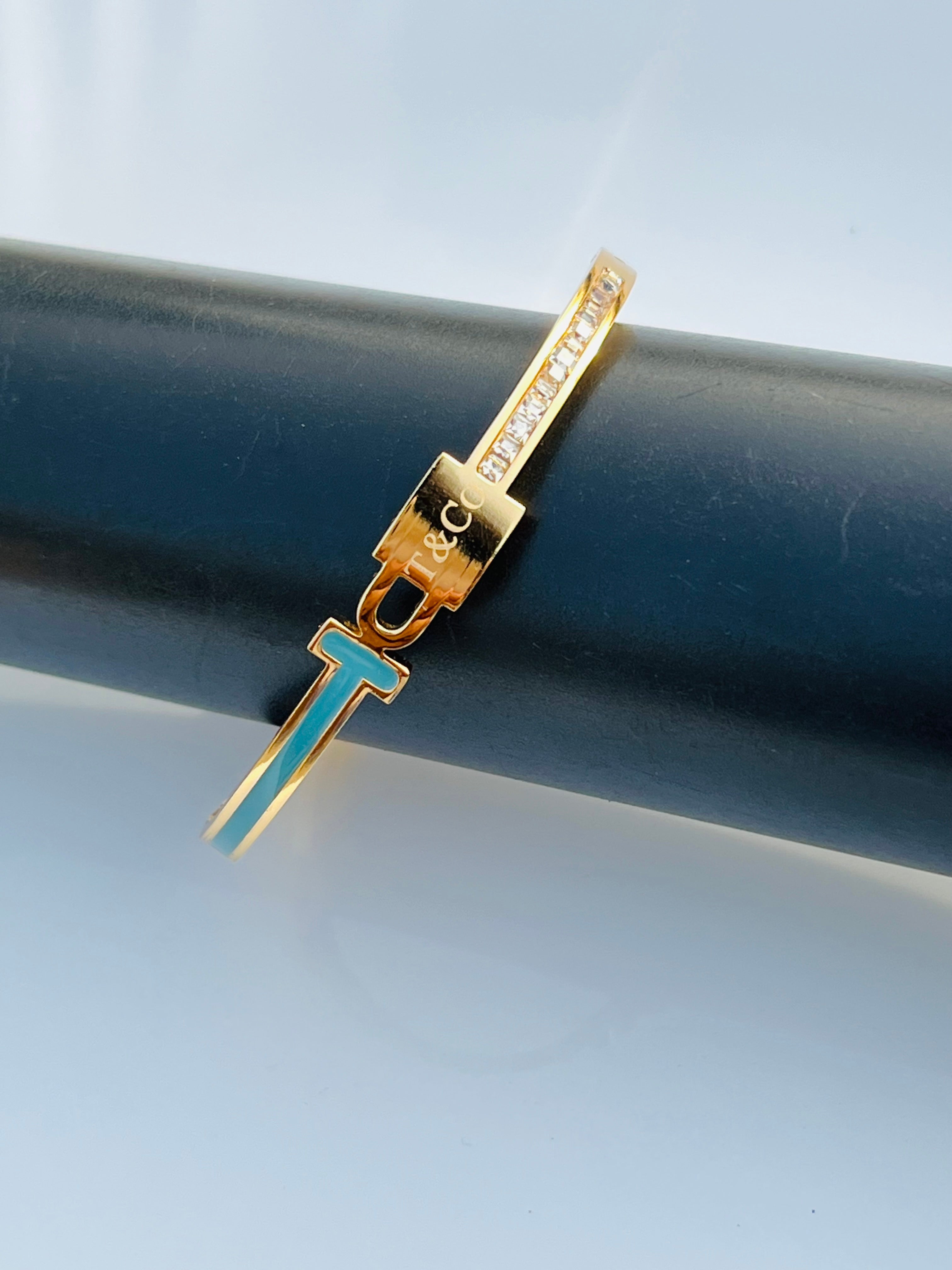 Azure Royale Crystal Bangles