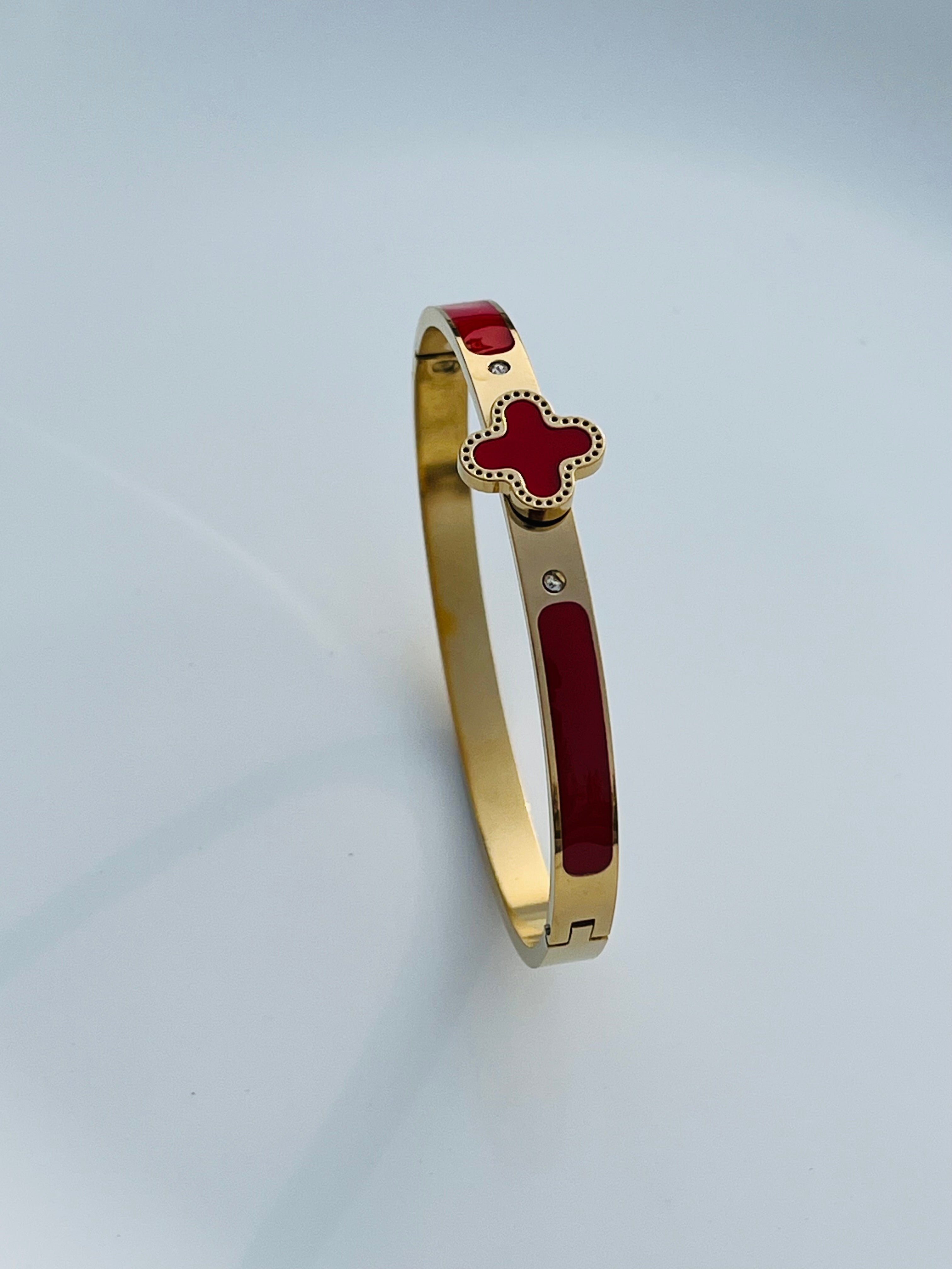 Royal Red Clover Bangles