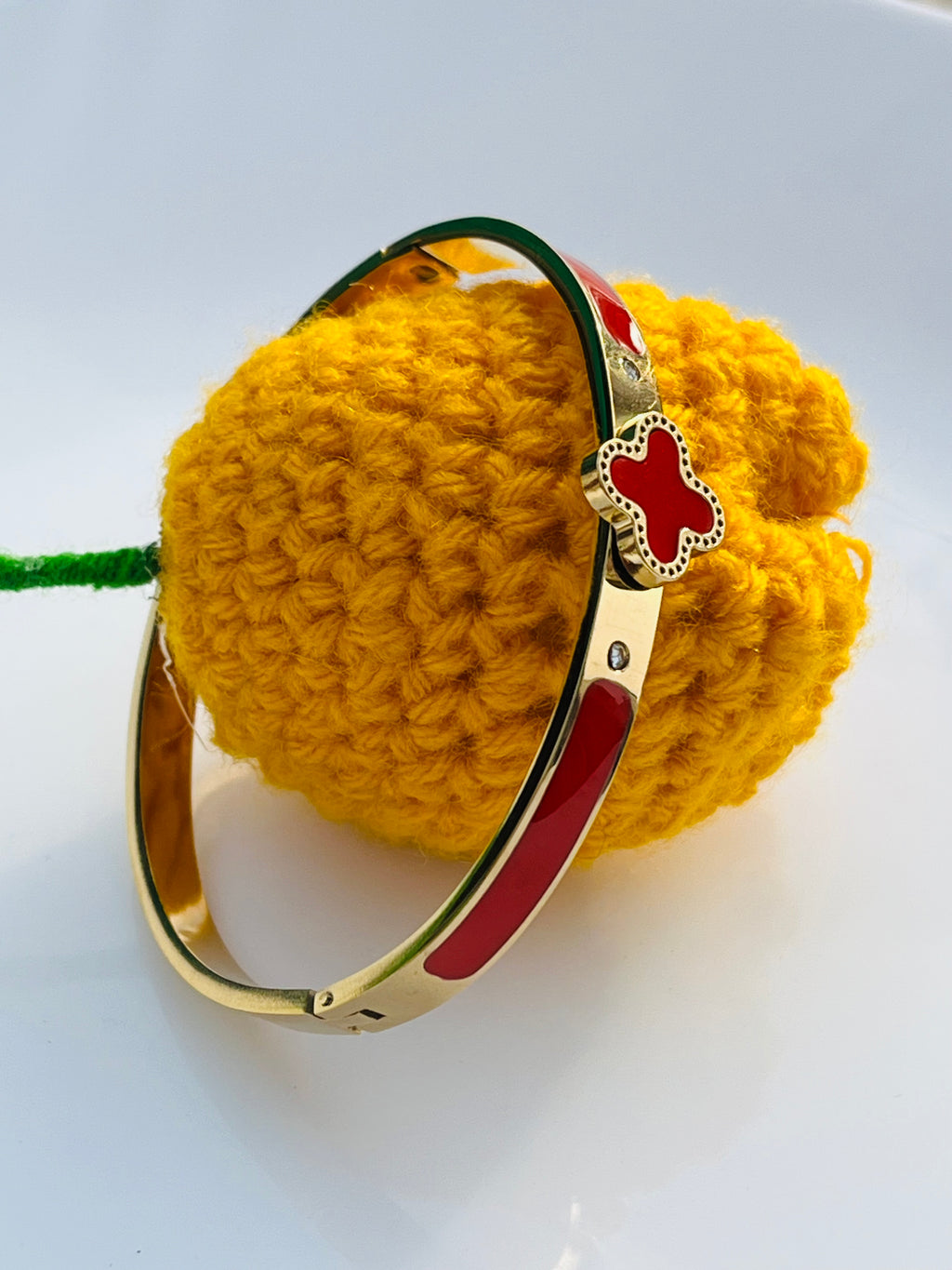Royal Red Clover Bangles