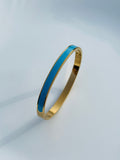 Luxury Enamel Gold Cuff Bangle