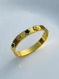Luxury Gold Clover Bangle