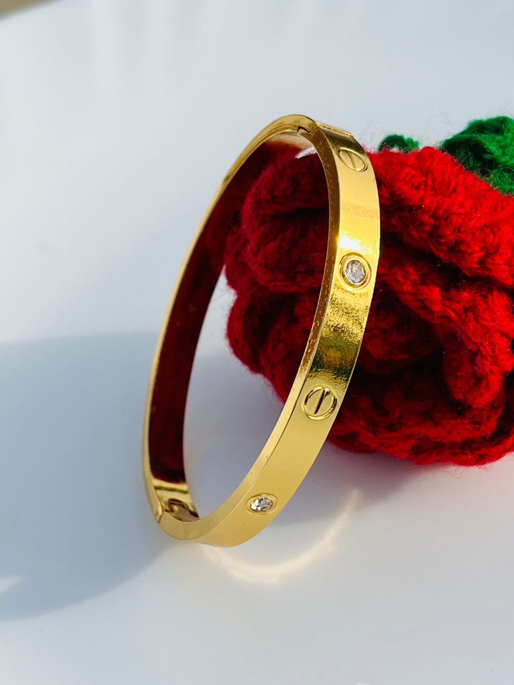 Luxury Crystal Studded Love Cartier