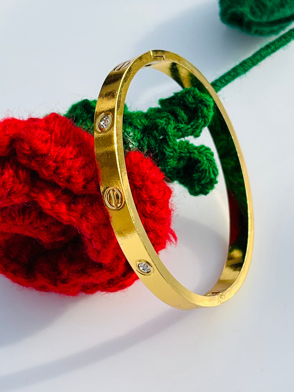 Luxury Crystal Studded Love Cartier