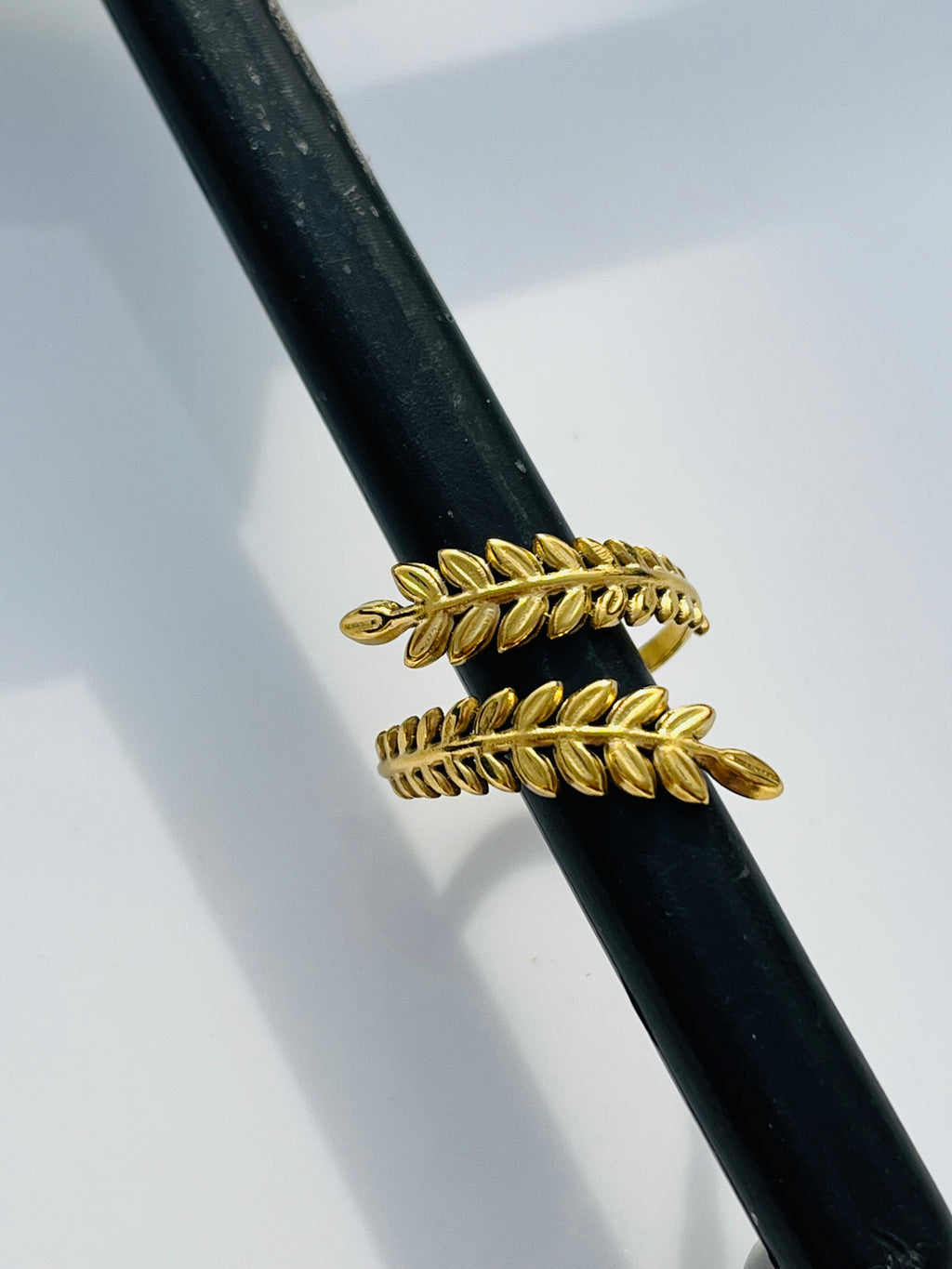 Golden Leaf Adjustable Ring