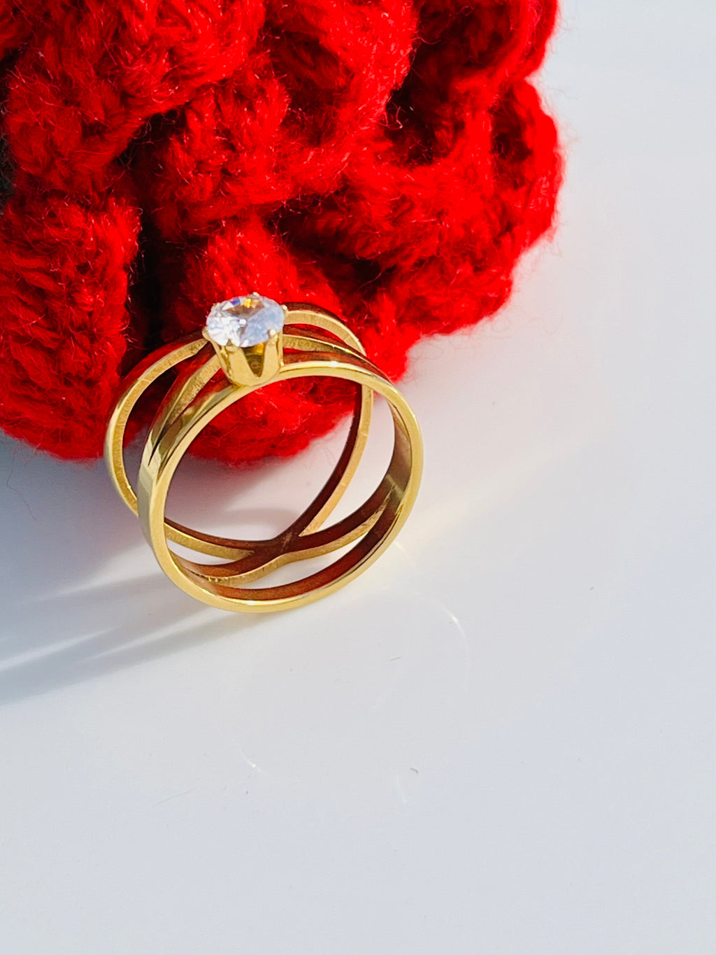 Blush Stone Adjustable Ring