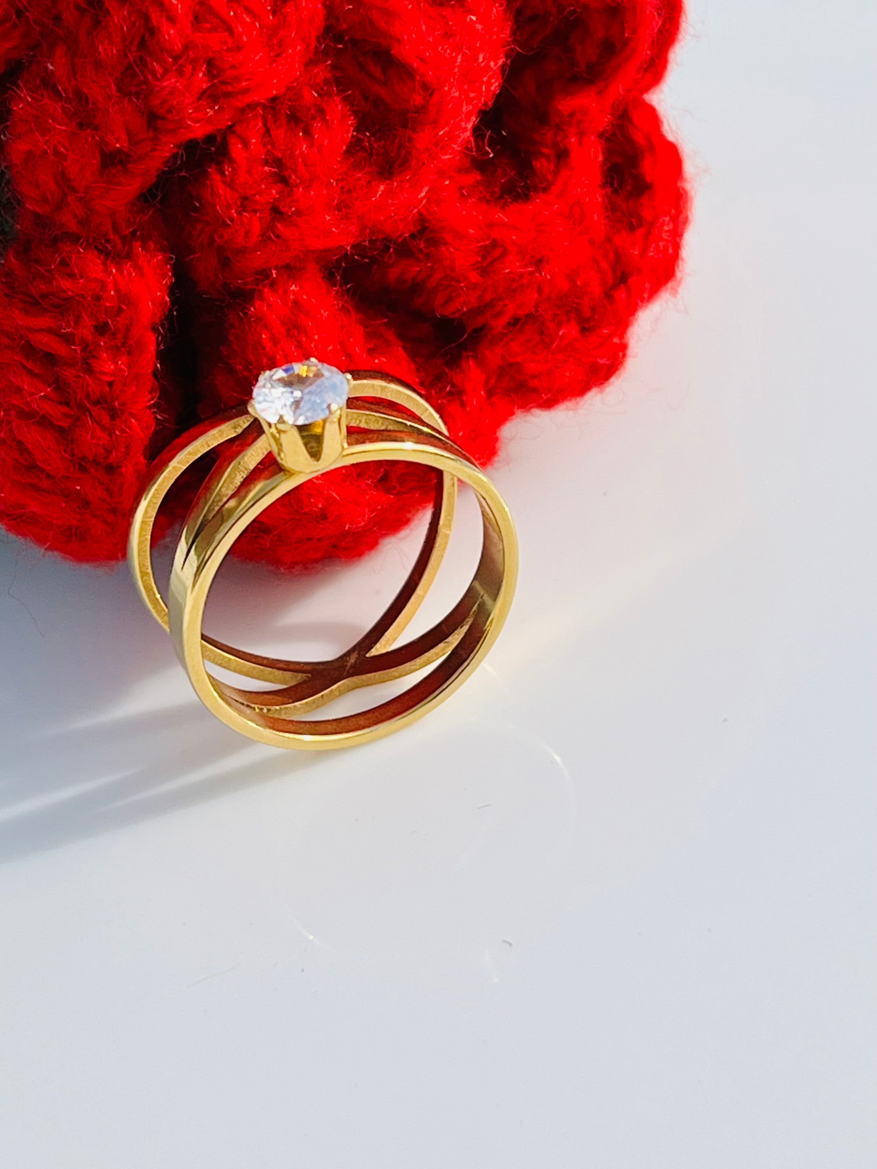 Blush Stone Adjustable Ring