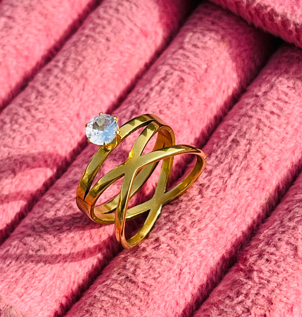 Blush Stone Adjustable Ring