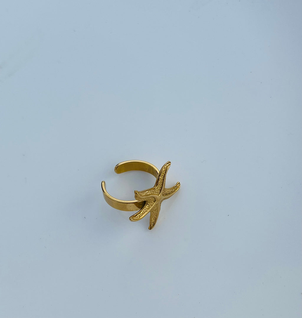 Shell Star Adjustbale Ring