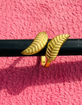 Golden Leaf Adjustable Ring