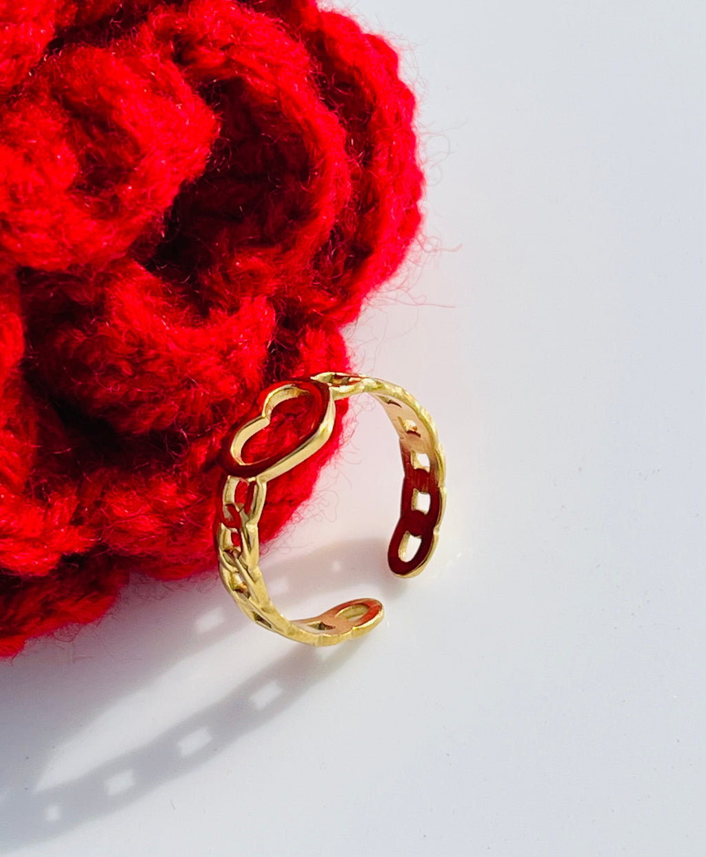 Heart Shape Adjustable Ring