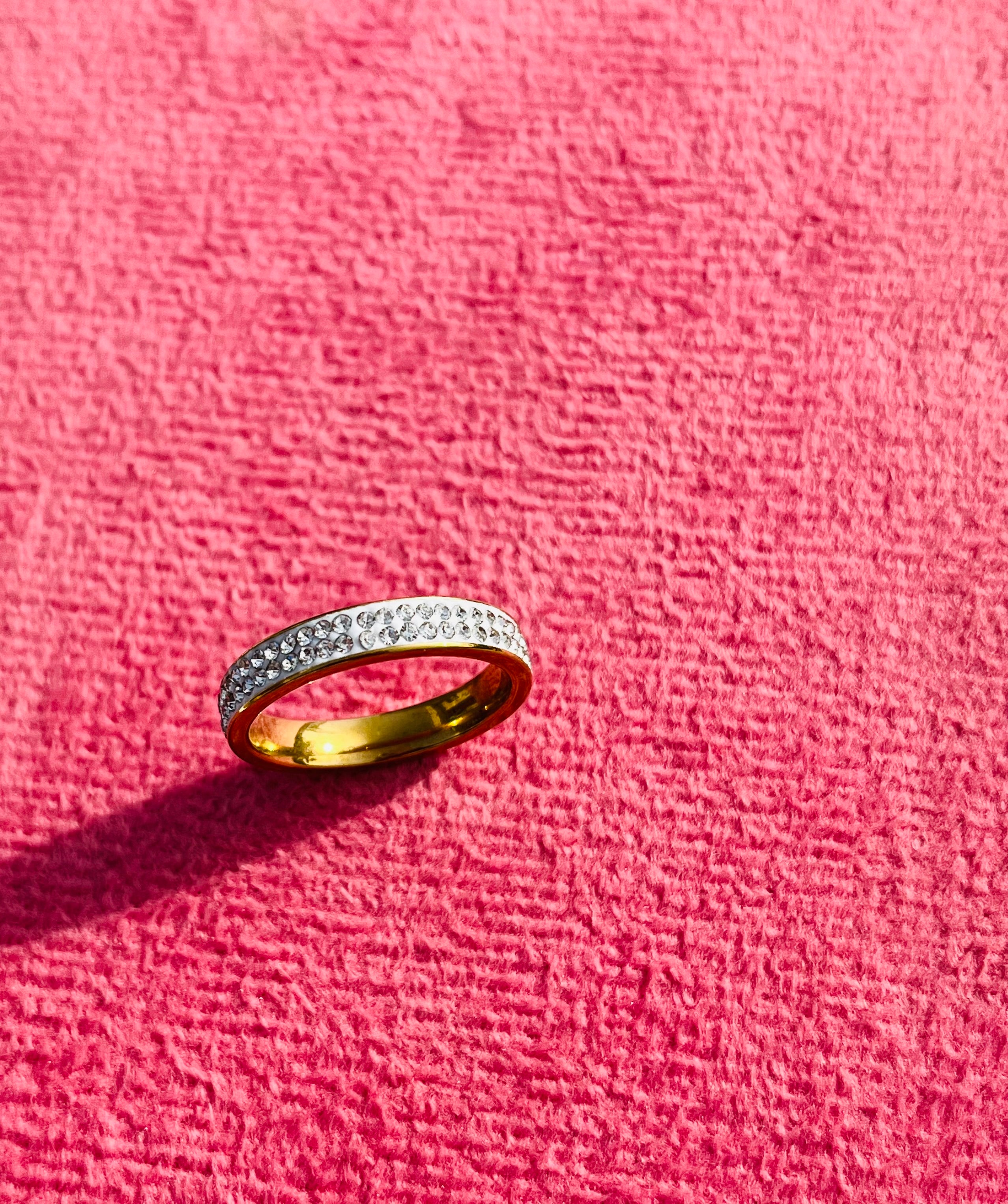 Sparkling Crystal Eternity Ring