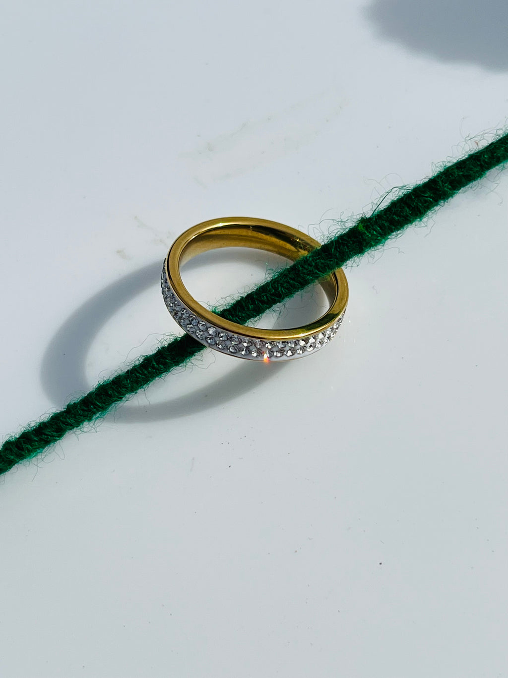 Sparkling Crystal Eternity Ring