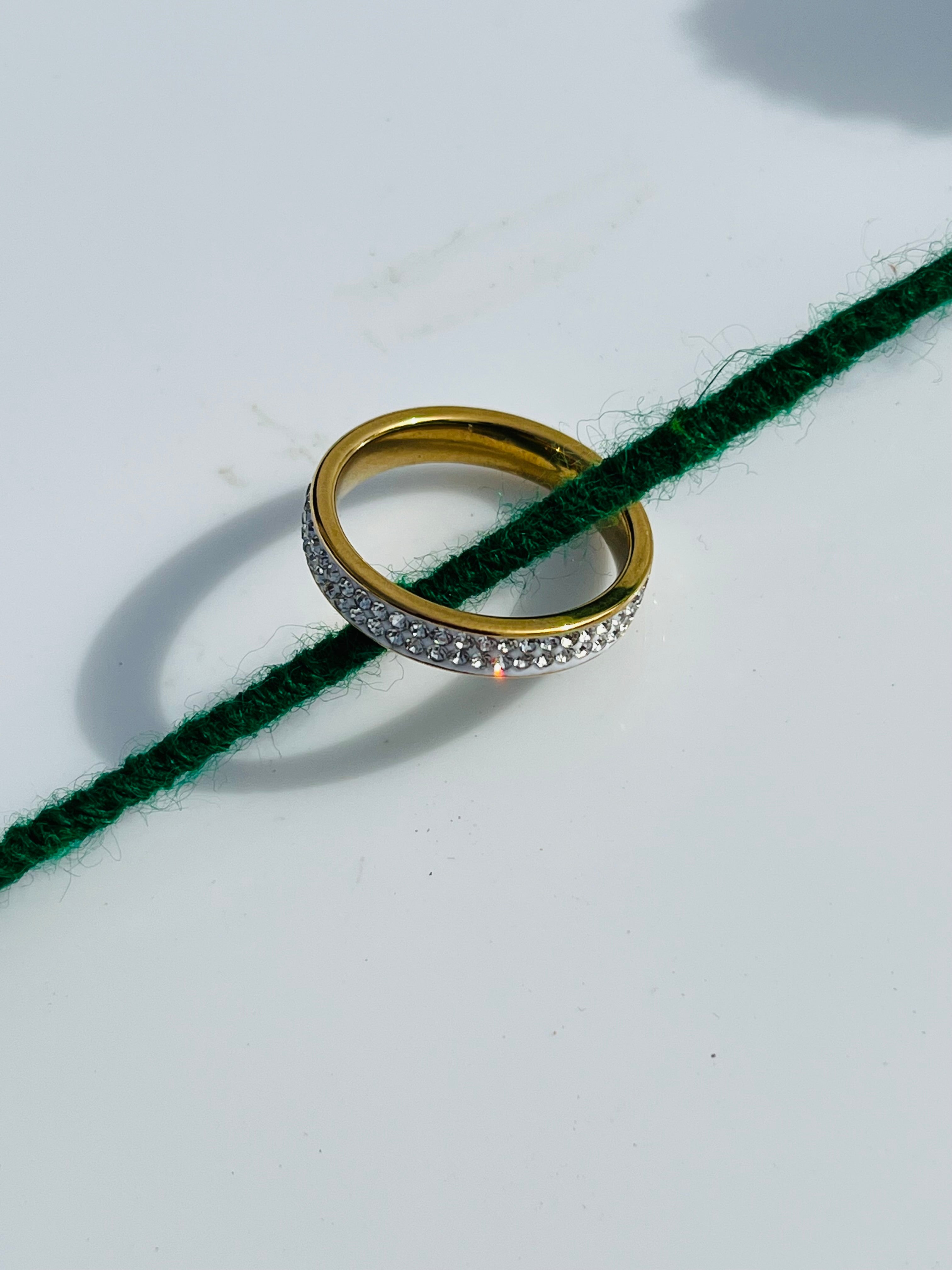 Sparkling Crystal Eternity Ring