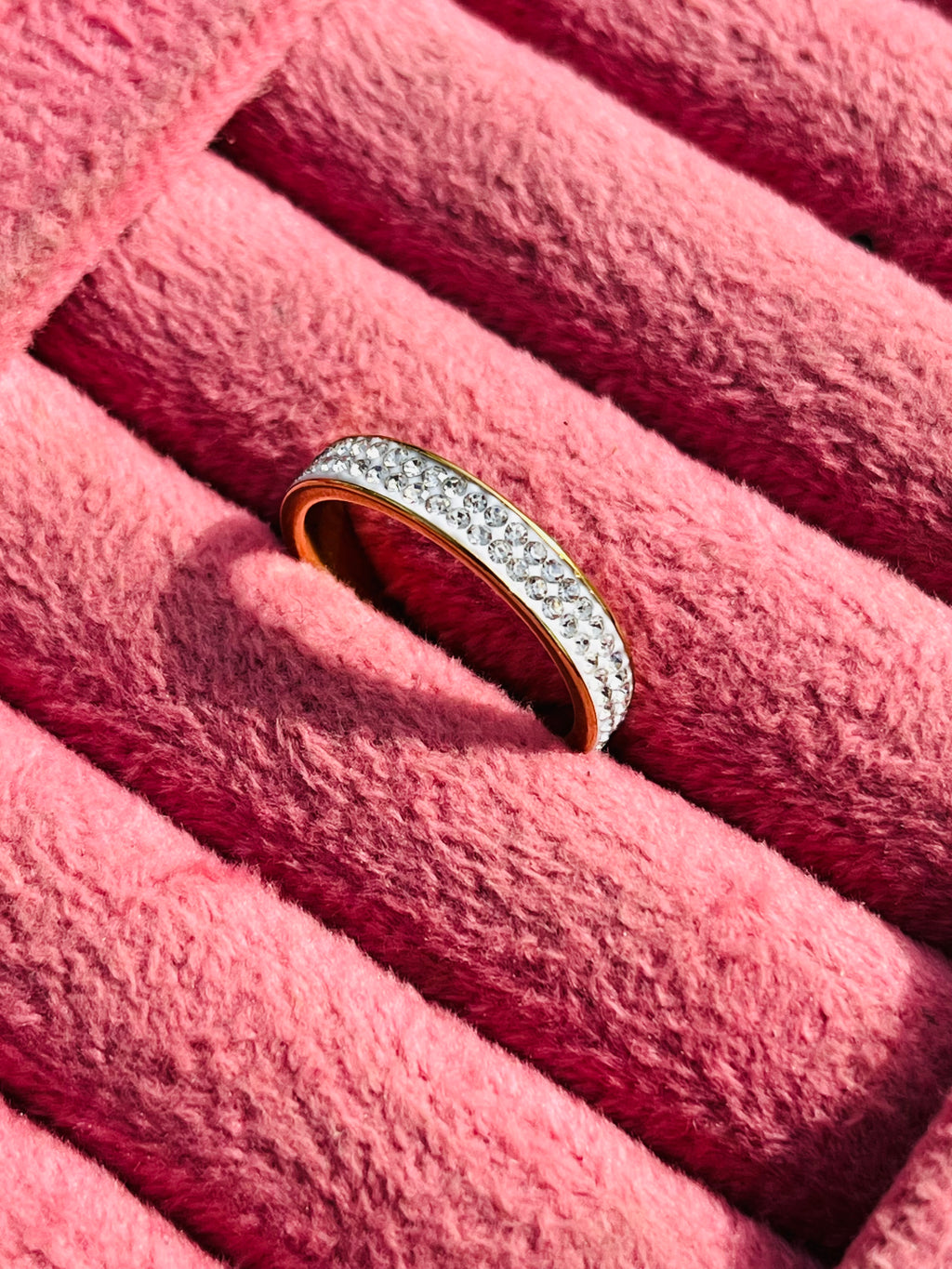 Sparkling Crystal Eternity Ring
