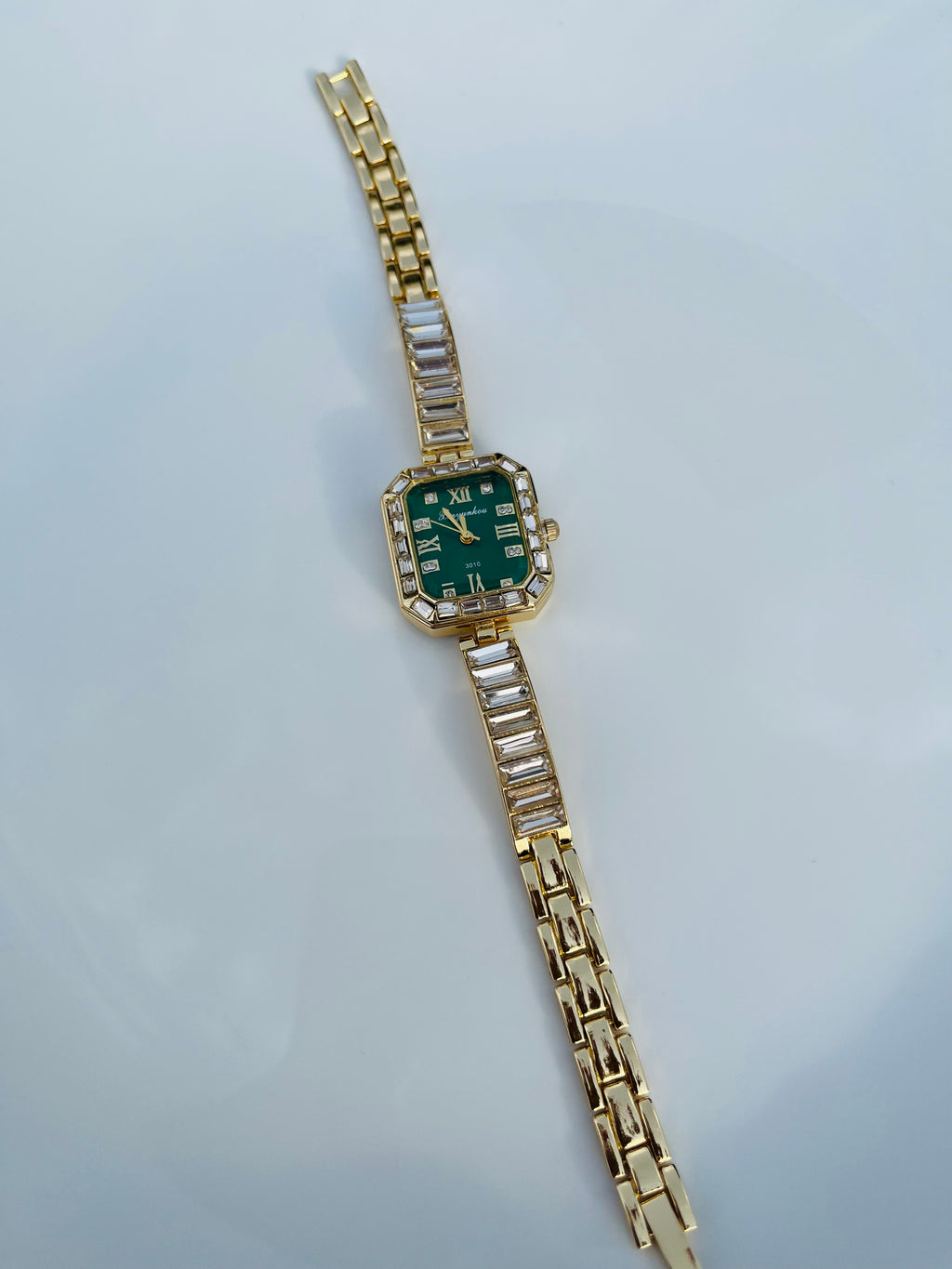 Vintage Emerald Green Bracelet Watch