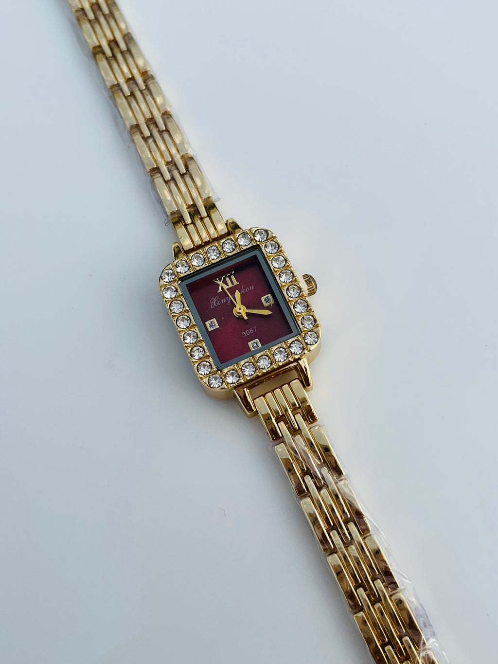 Vintage Wine Red Bracelet Watch