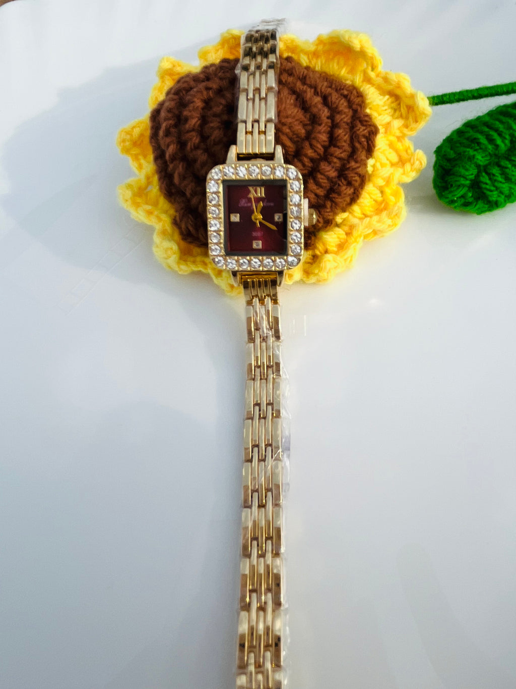 Vintage Wine Red Bracelet Watch
