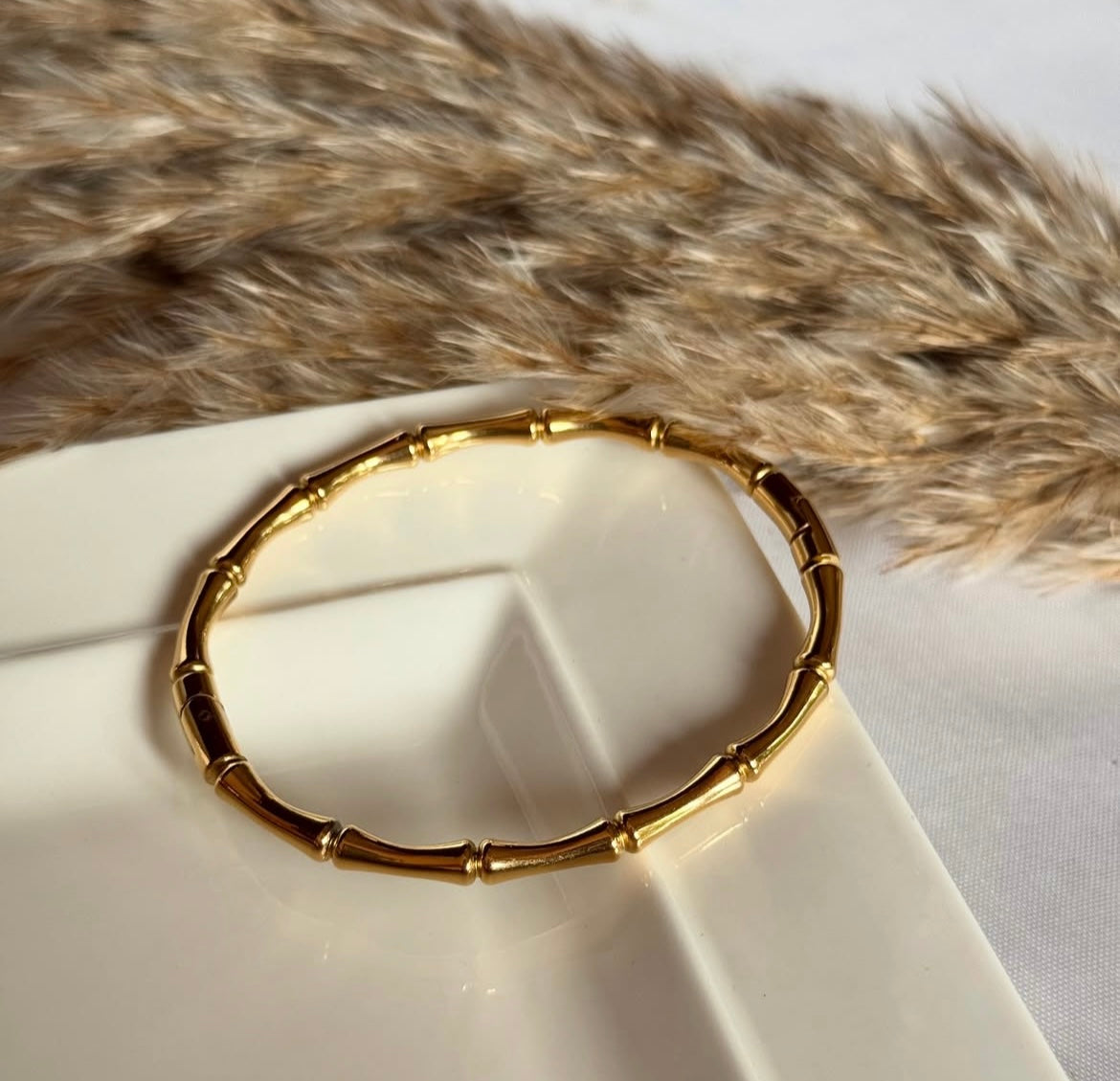 Luxury Gold Bamboo Bangle