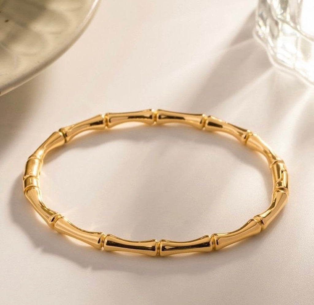 Luxury Gold Bamboo Bangle