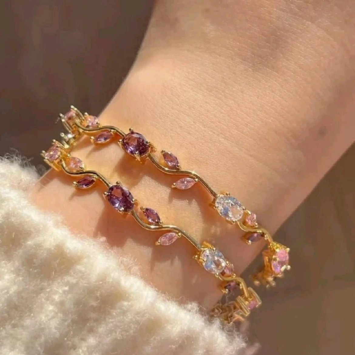 Premium Rapunzel Tulip Bracelet (Pink-Purple)