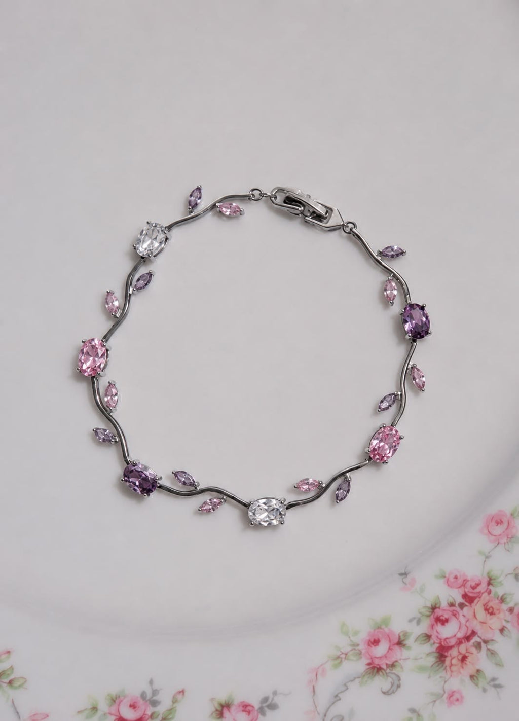 Premium Rapunzel Silver Tulip Bracelet