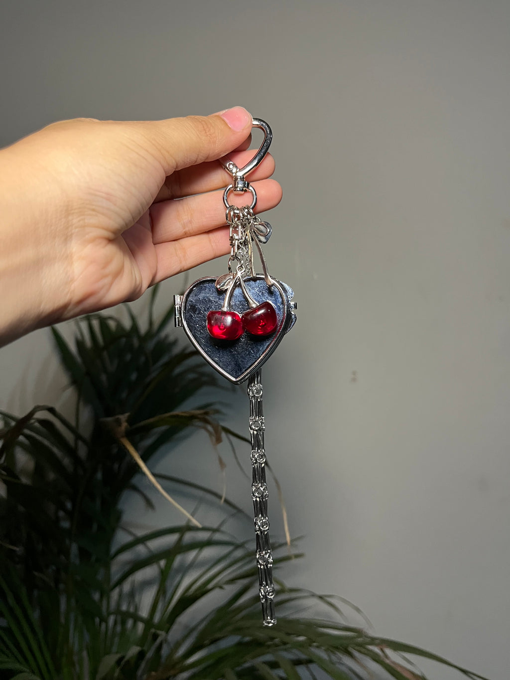 Lipstic holder charm / key chain