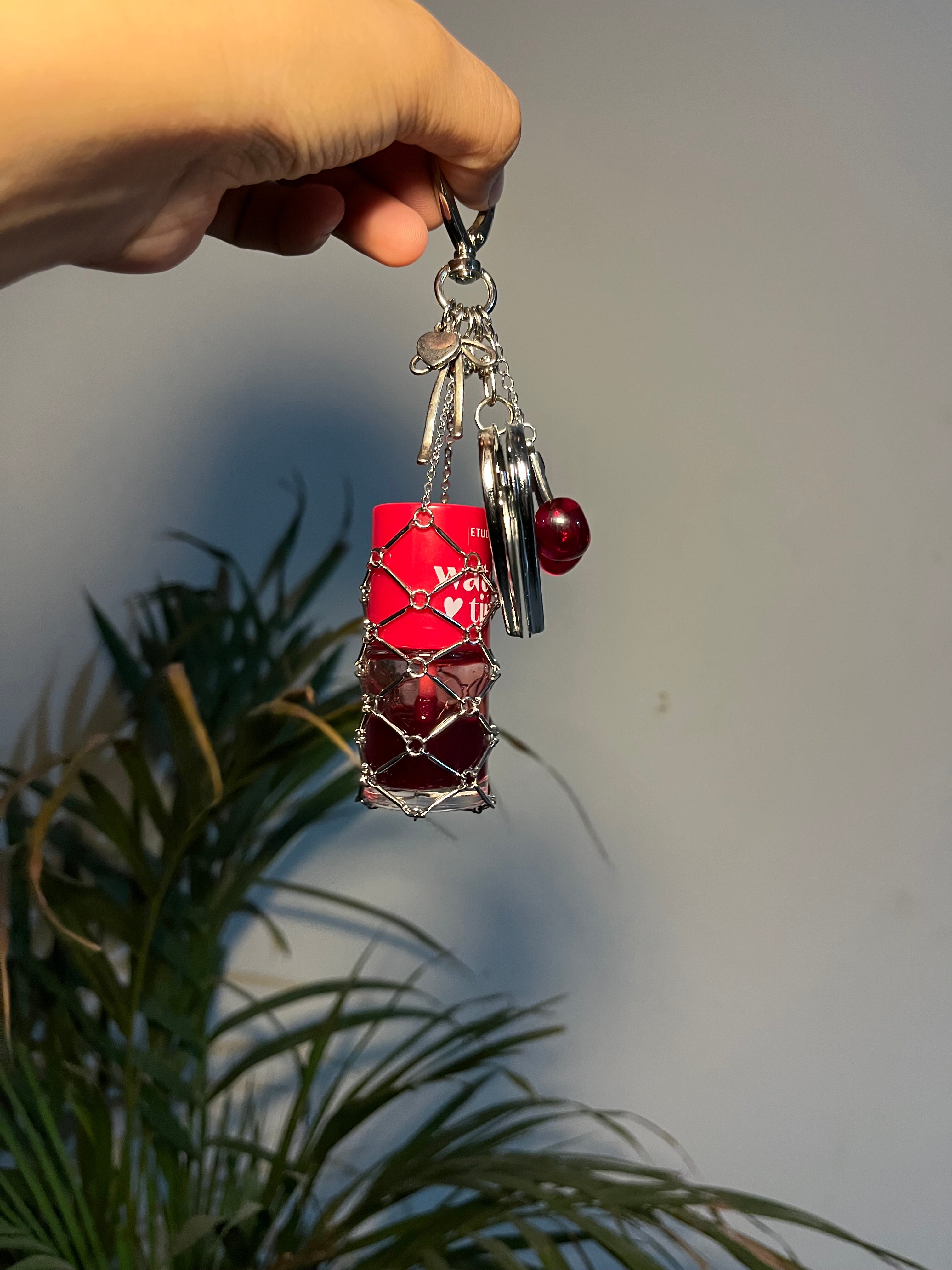 Lipstic holder charm / key chain
