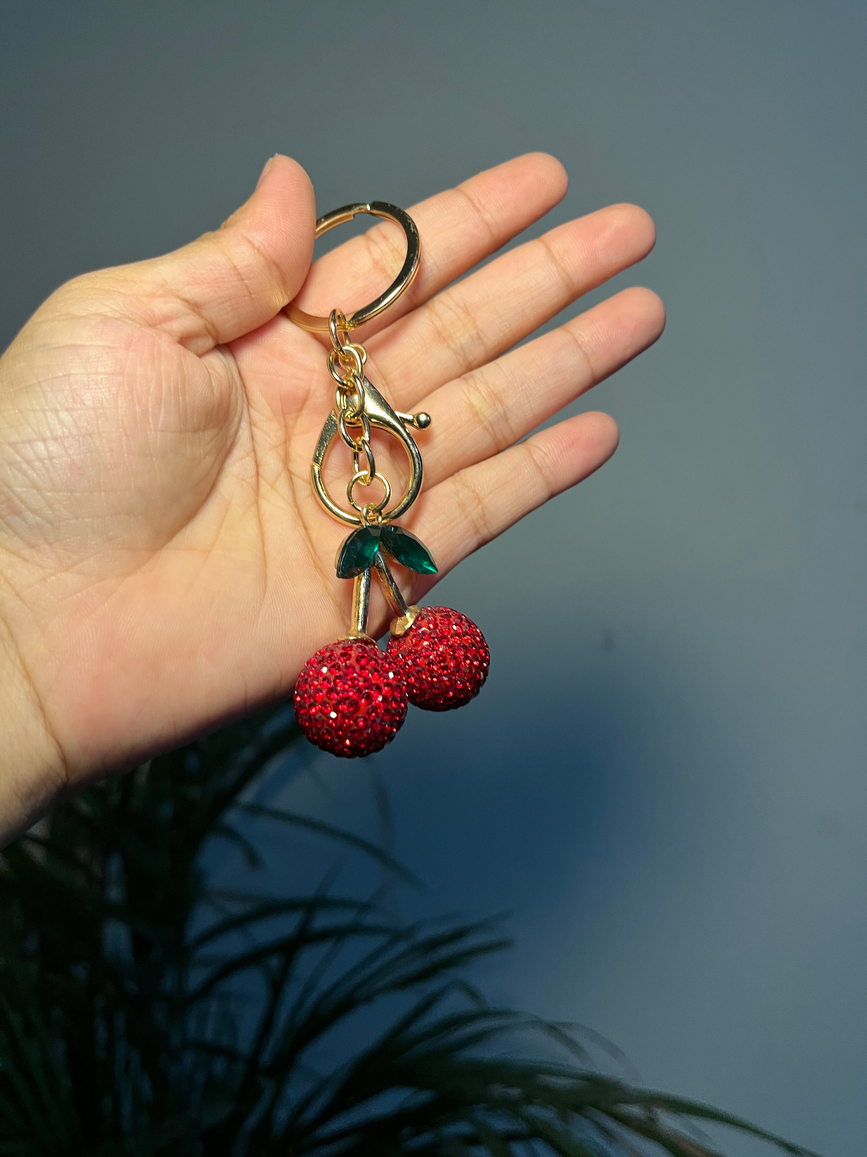 Cherry bag charm