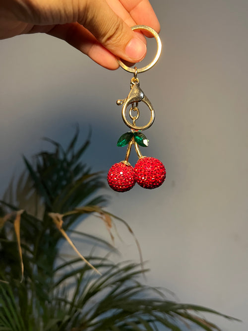 Cherry bag charm