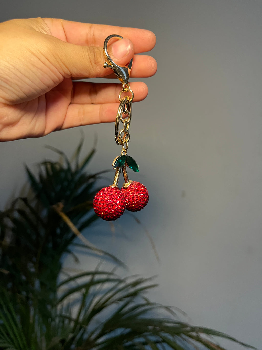 Cherry bag charm
