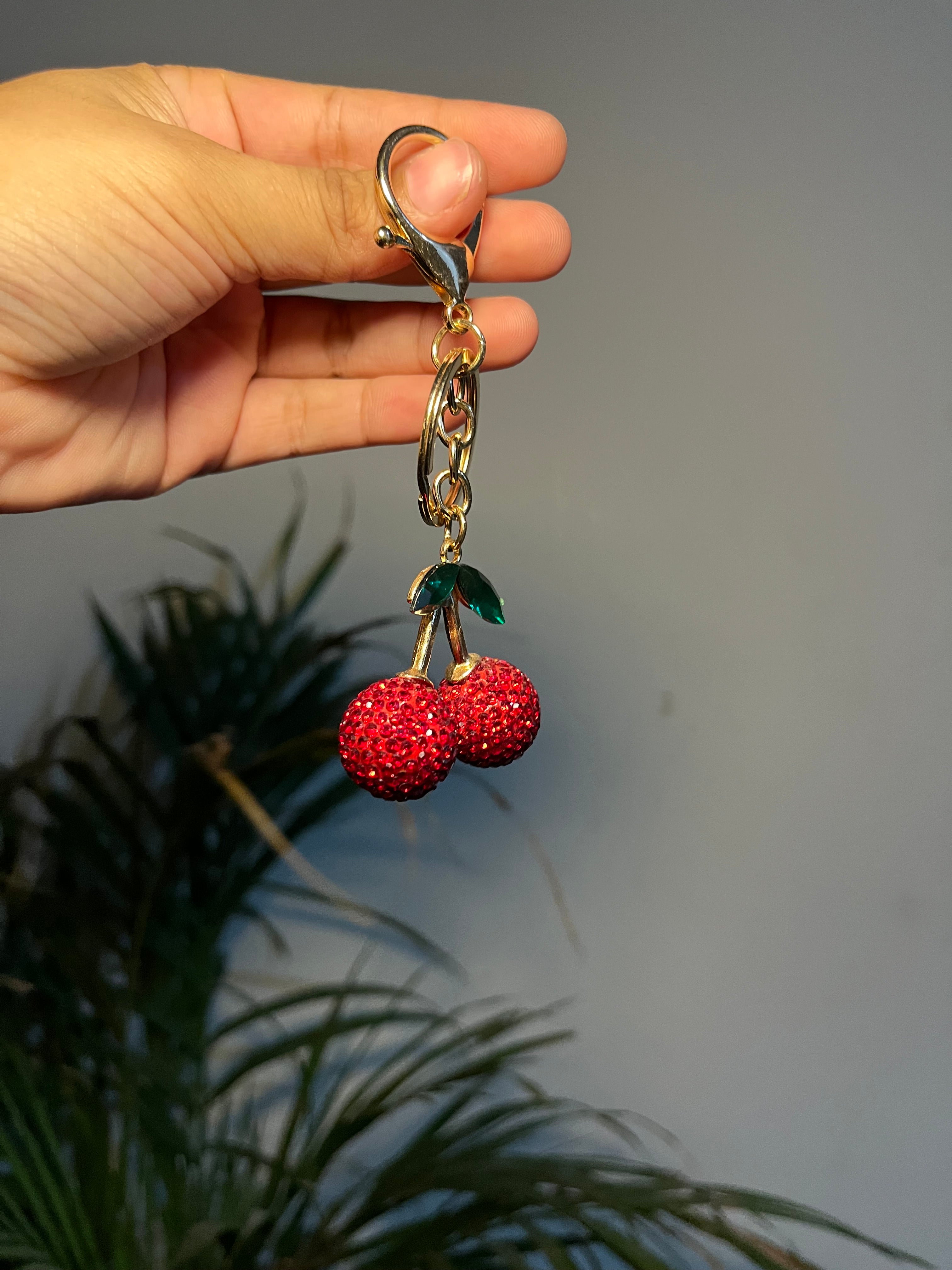 Cherry bag charm