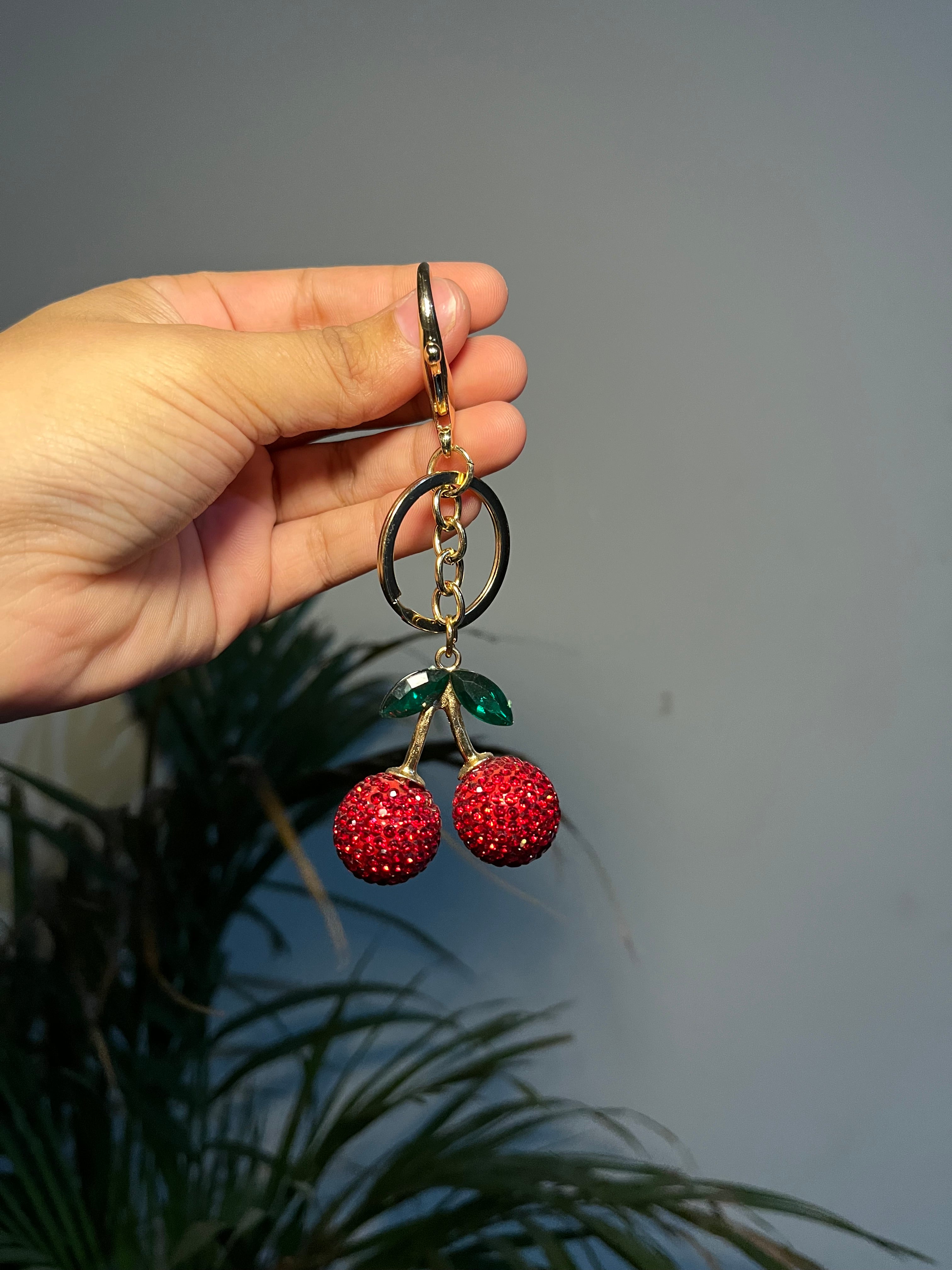 Cherry bag charm