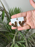 Melted Heart Stud Earrings