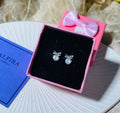 Bow Crystal Stud Earrings