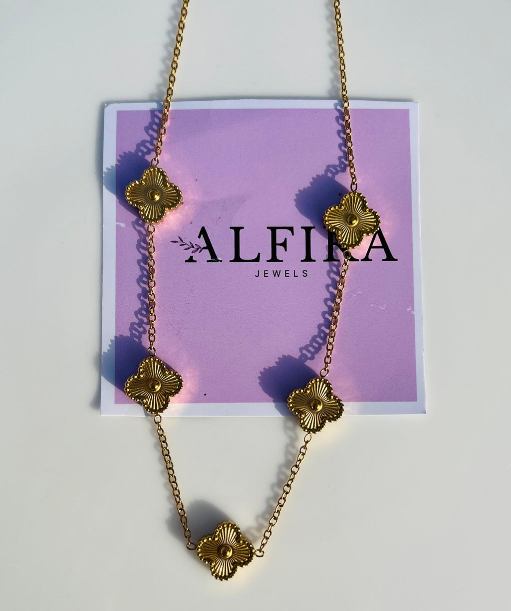 Gold Clover Necklace