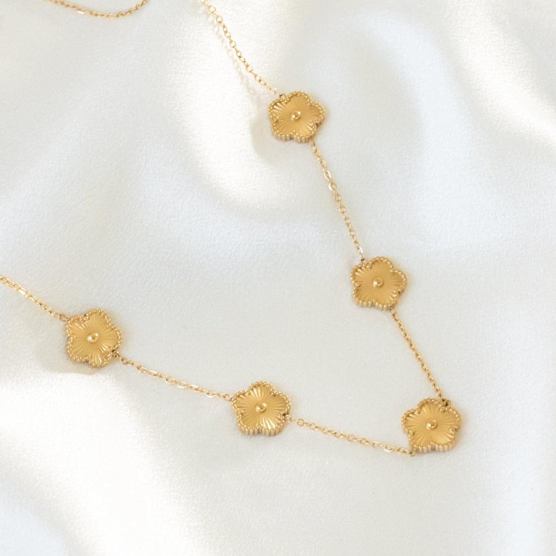 Gold Clover Necklace