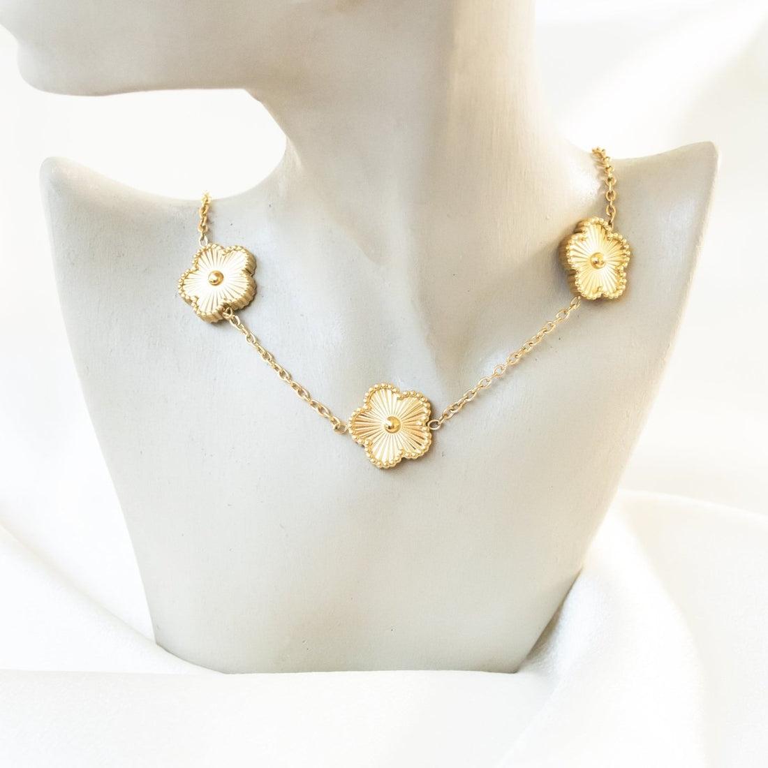 Gold Clover Necklace