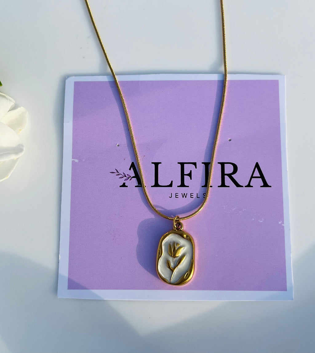 Engraved Rose pendent