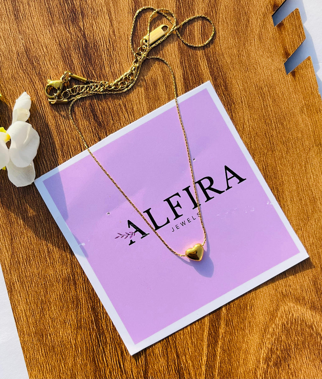 Little heart charm necklace