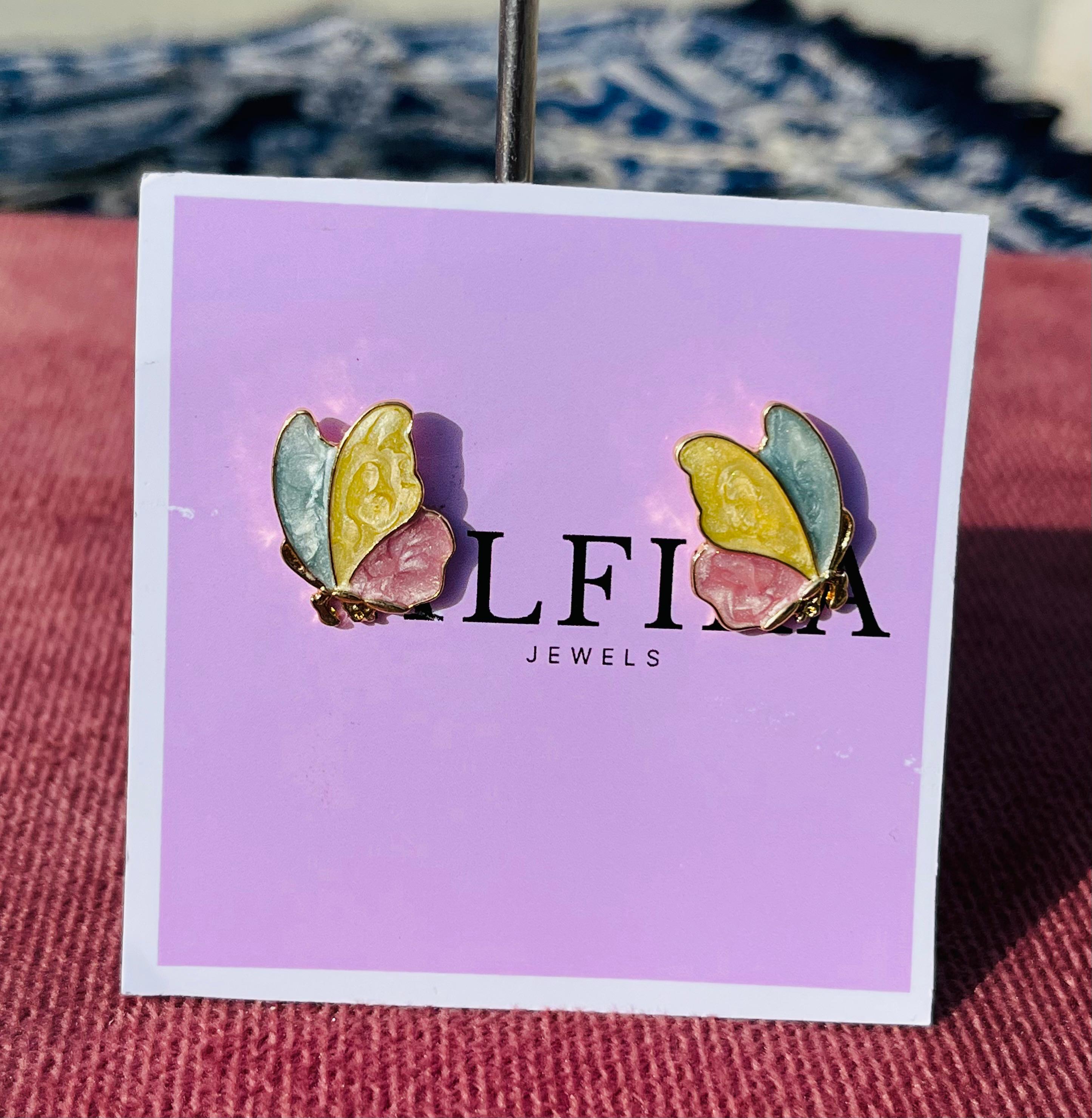 Fairycore Pastel Butterfly Earrings