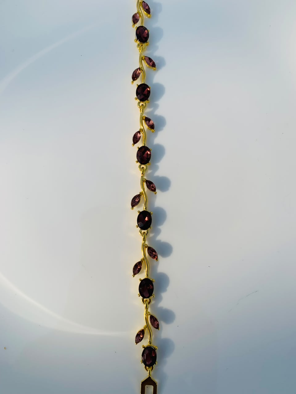 Gold-Plated Brown Tulip Bracelet